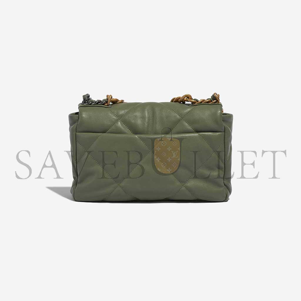 Ch*el 19 flap bag lamb green as1160 (26*16*9cm)